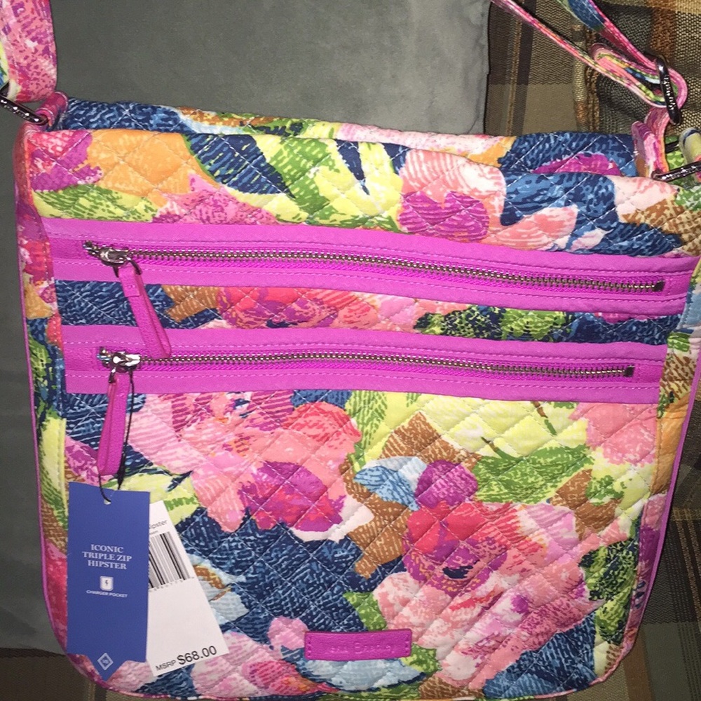 NWT SUPERBLOOMS hipster double zip